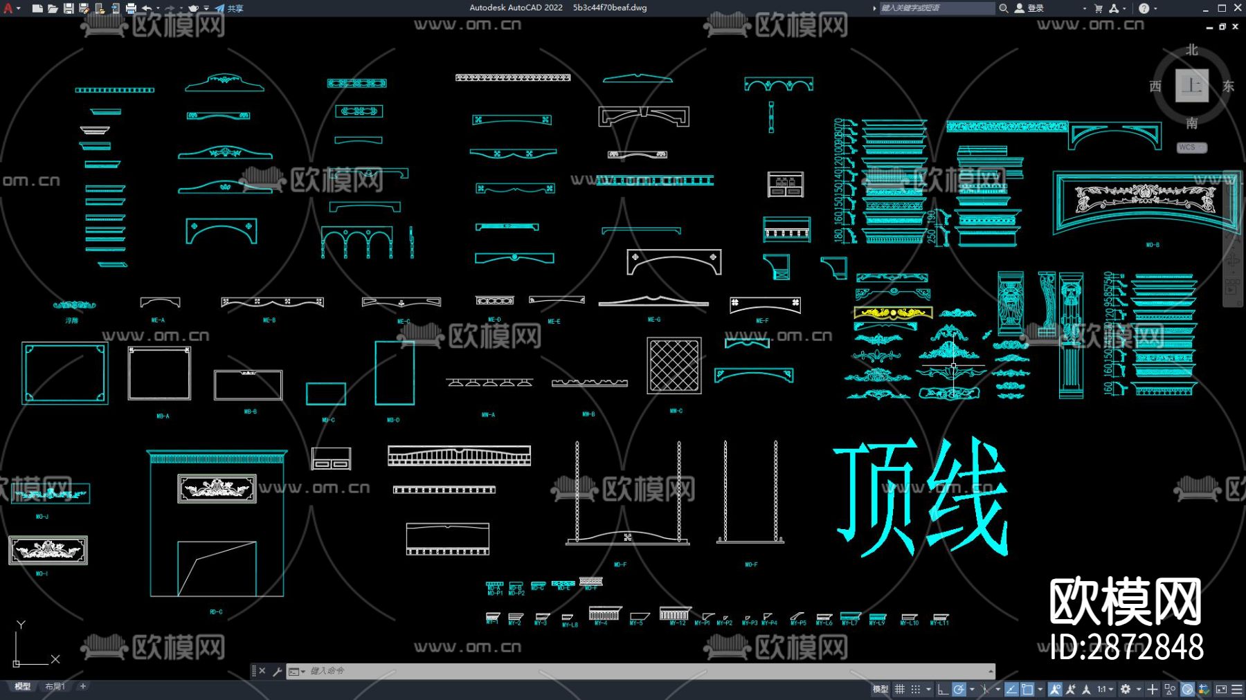 橱柜cad图库下载