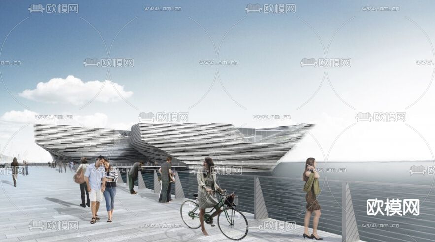 现代异形博物馆su模型下载（渲染图3）