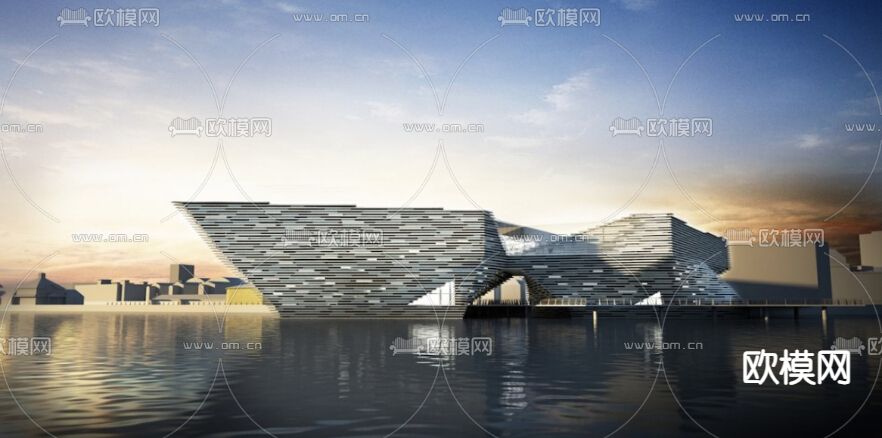 现代异形博物馆su模型下载（渲染图4）