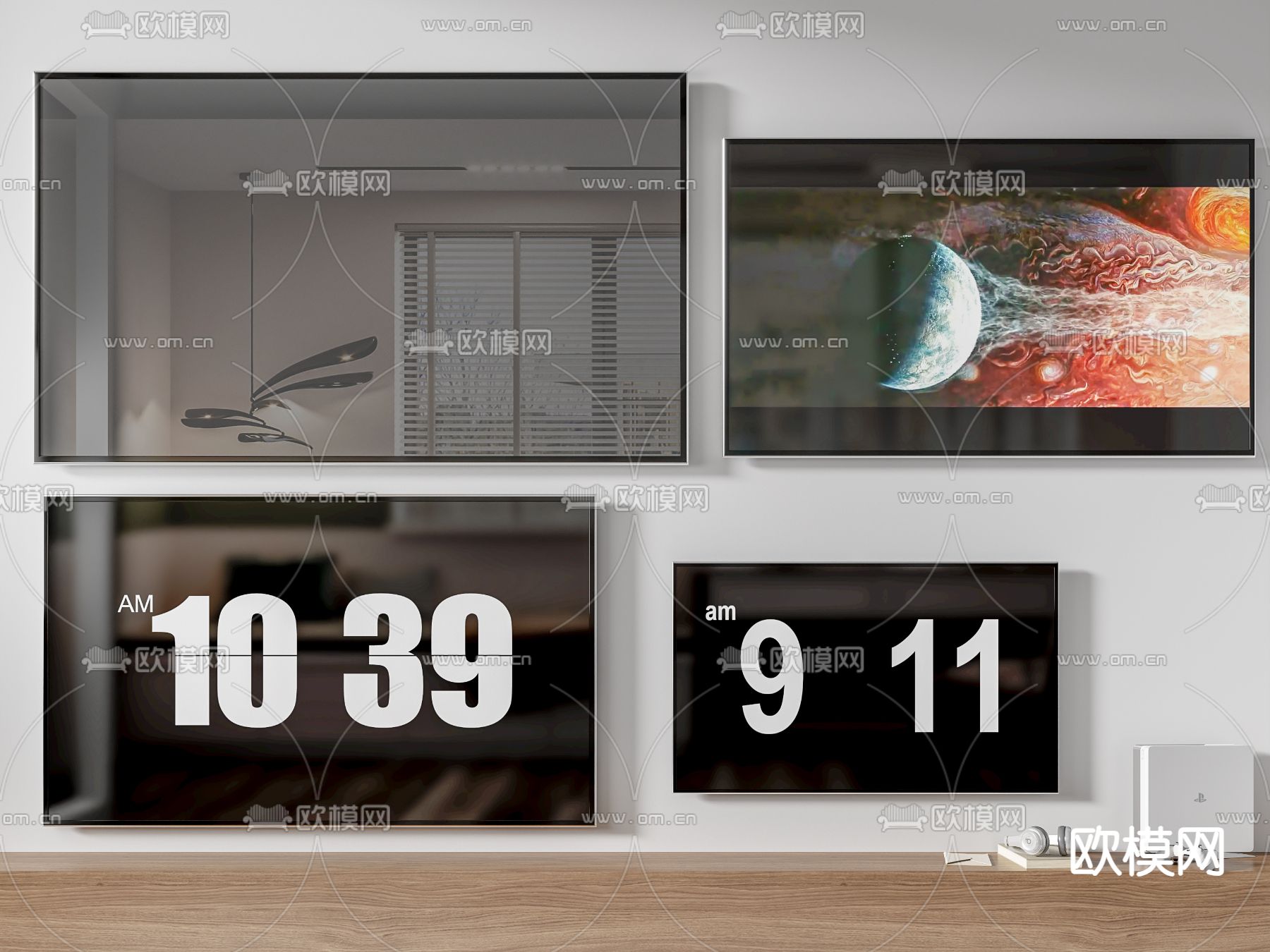 电视机 液晶电视3d模型下载