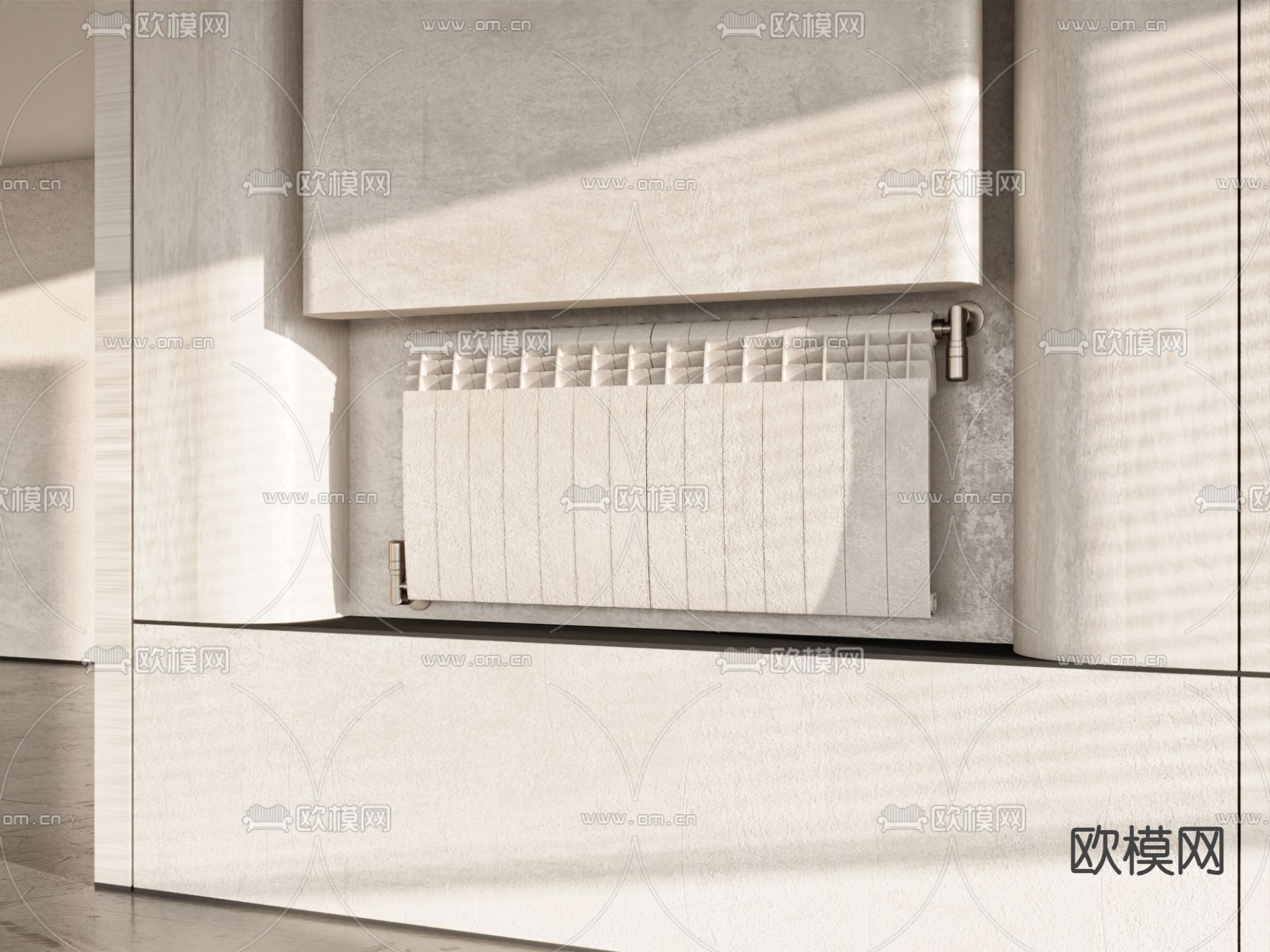 暖气片 取暖器3d模型下载