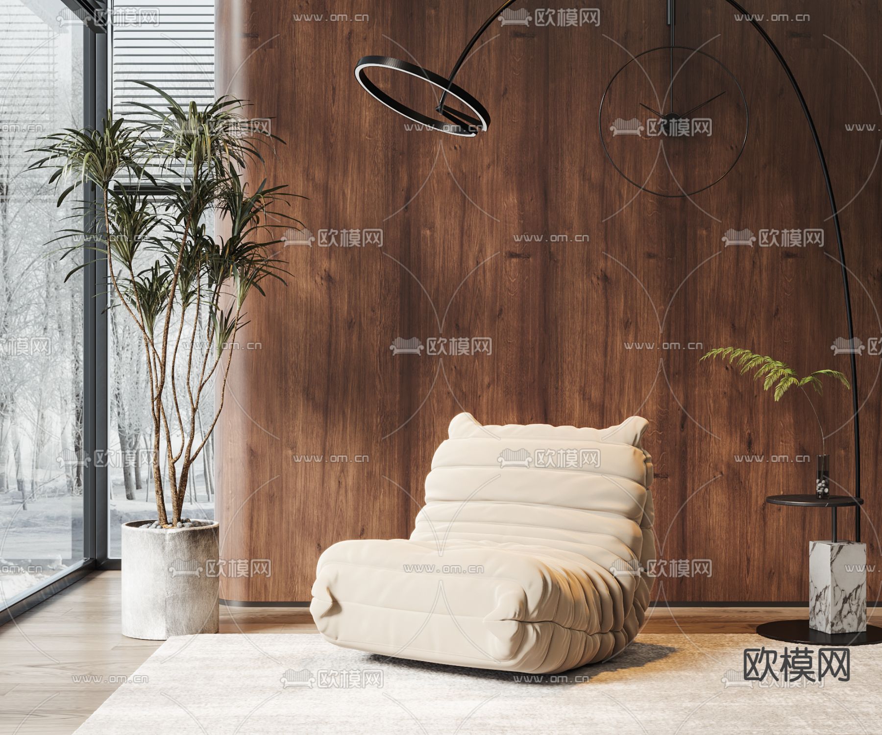 懒人沙发 毛毛虫沙发3d模型下载