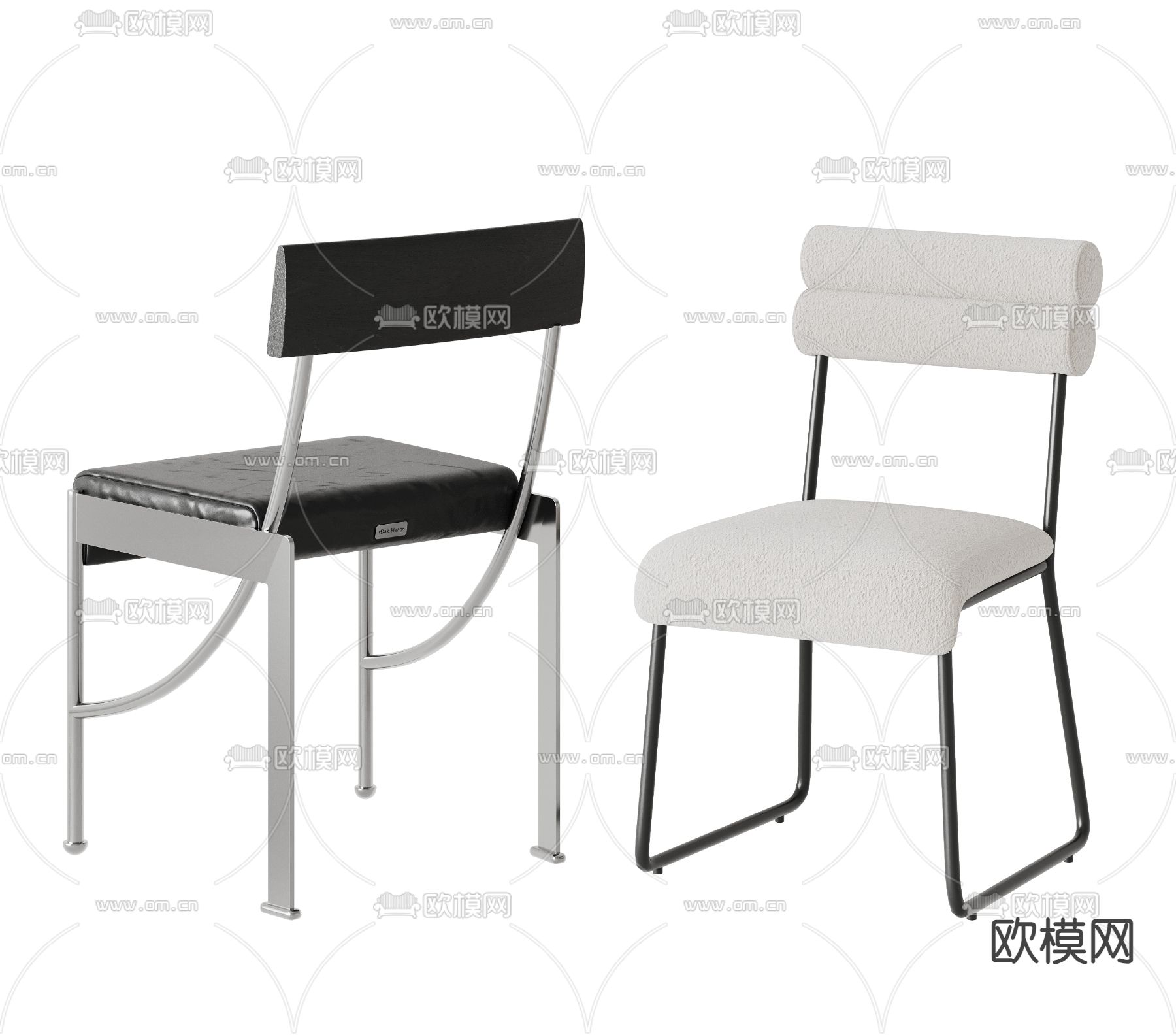 现代椅子 餐椅3d模型下载