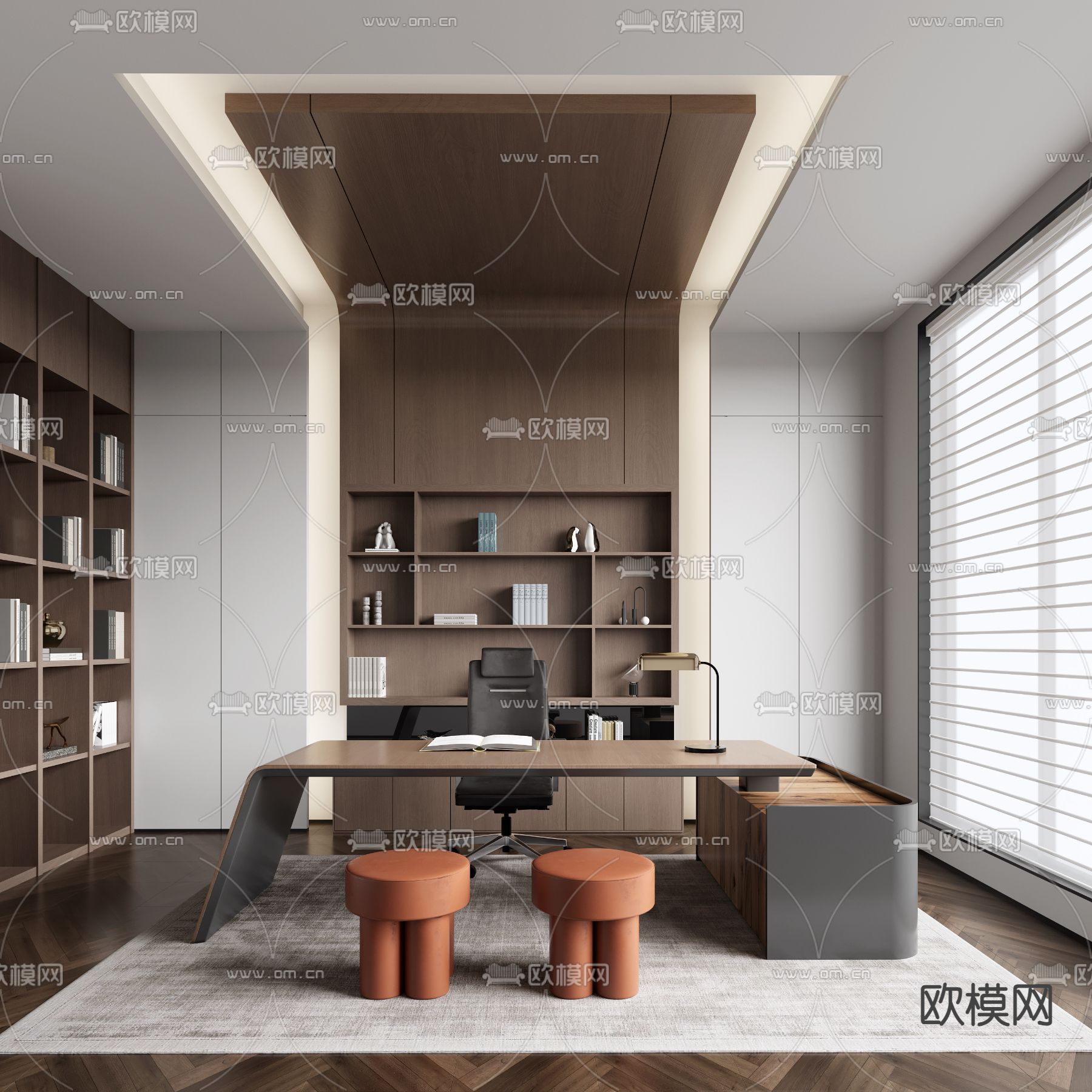 总经理室 主管室3d模型下载