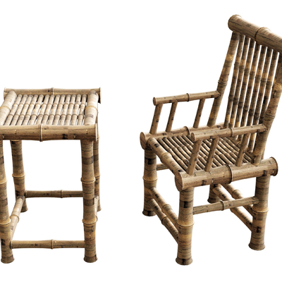  户外椅 凳子su模型 