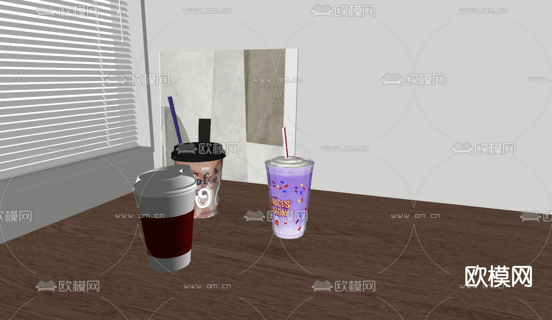 咖啡 咖啡杯 咖啡热饮su模型下载（渲染图2）