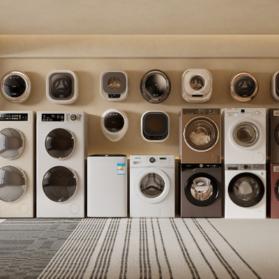  洗衣机 滚筒洗衣机su模型 