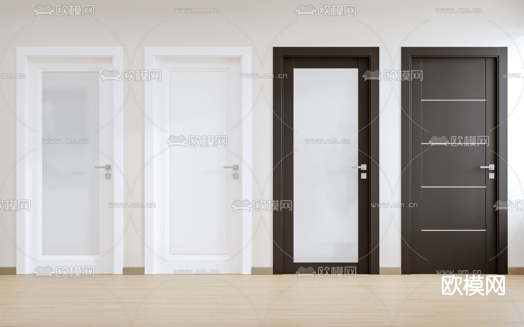 房门 平开门 卧室门3d模型下载