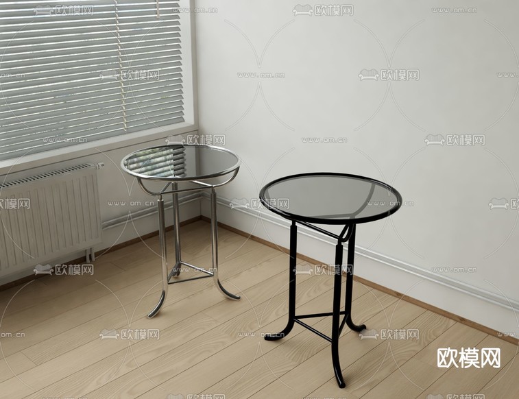 现代边几 角几 圆几3d模型下载