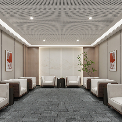  接待室 会客厅su模型 