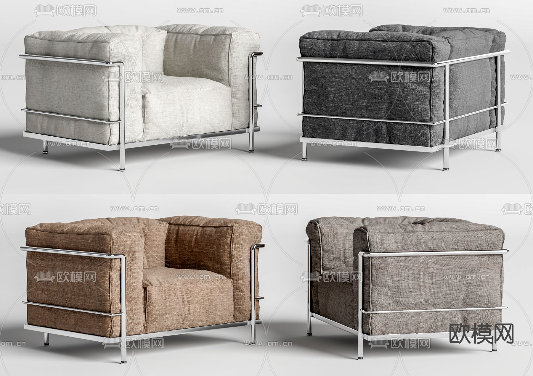 Cassina 单人沙发3d模型下载