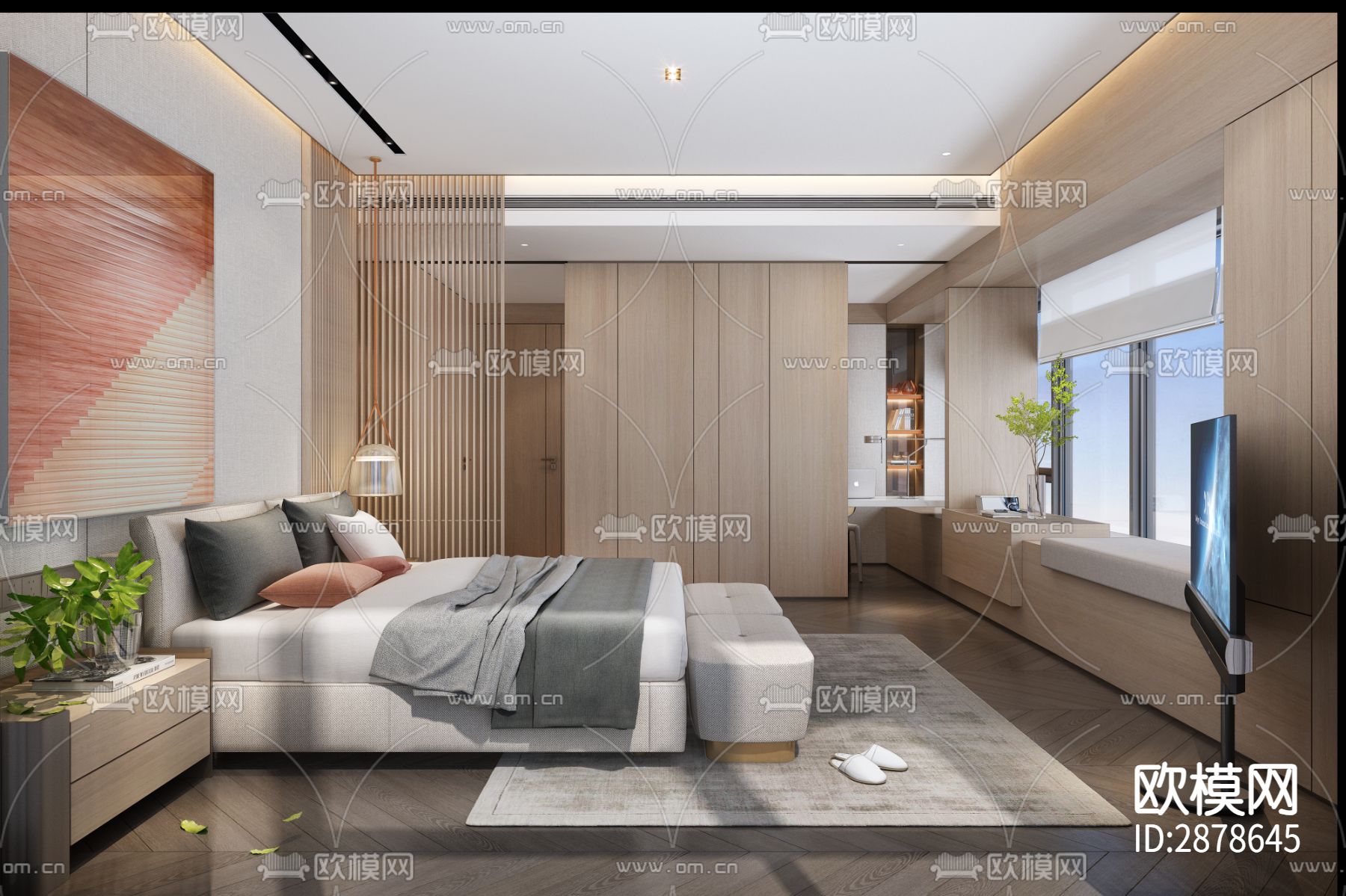 深圳天鹅堡270m²平层私宅cad施工图下载（渲染图9）