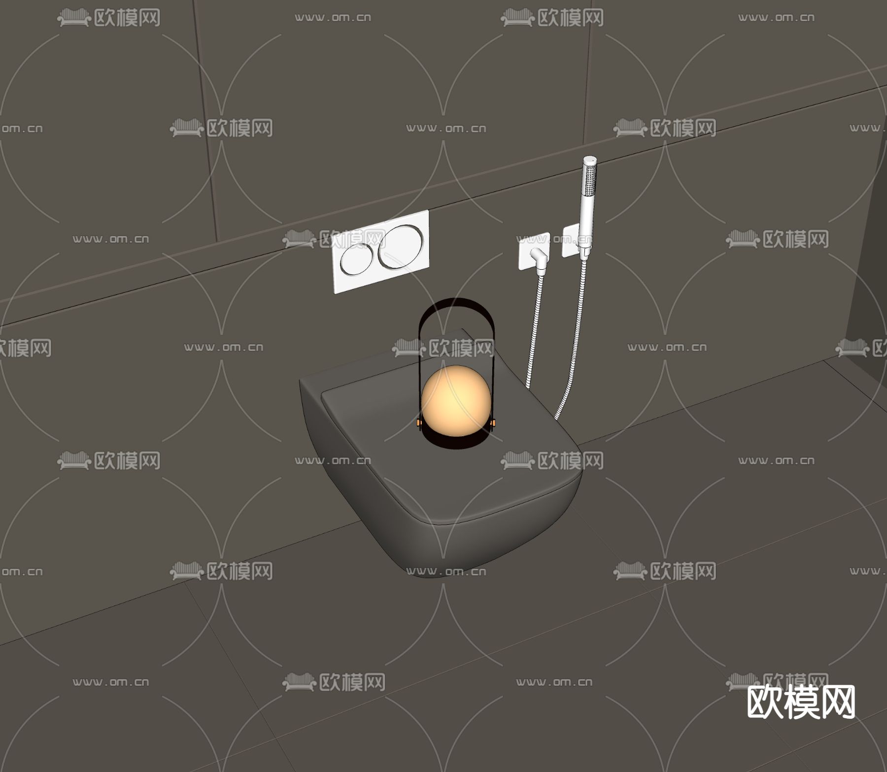 马桶su模型下载（渲染图2）