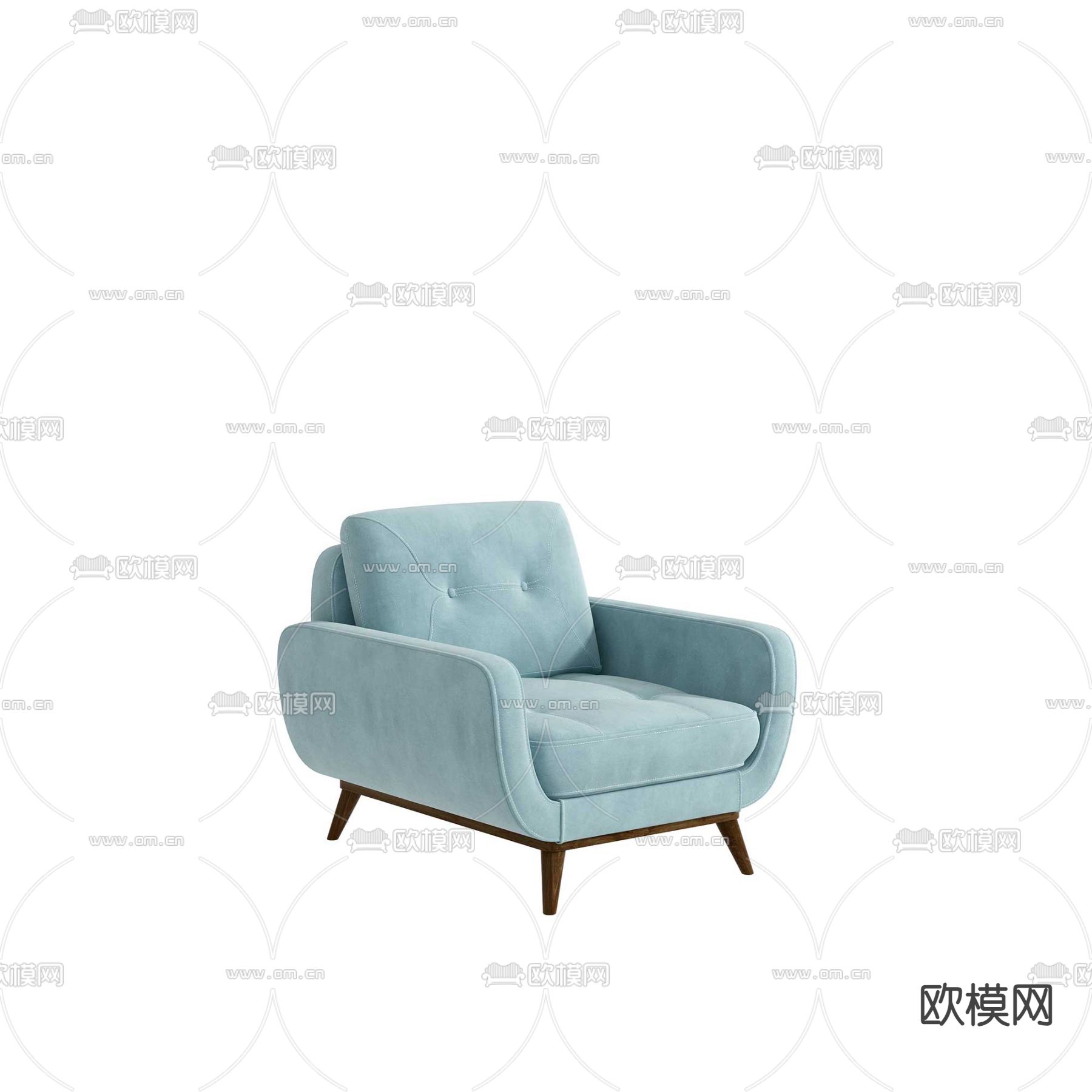 单人沙发免费3d模型下载