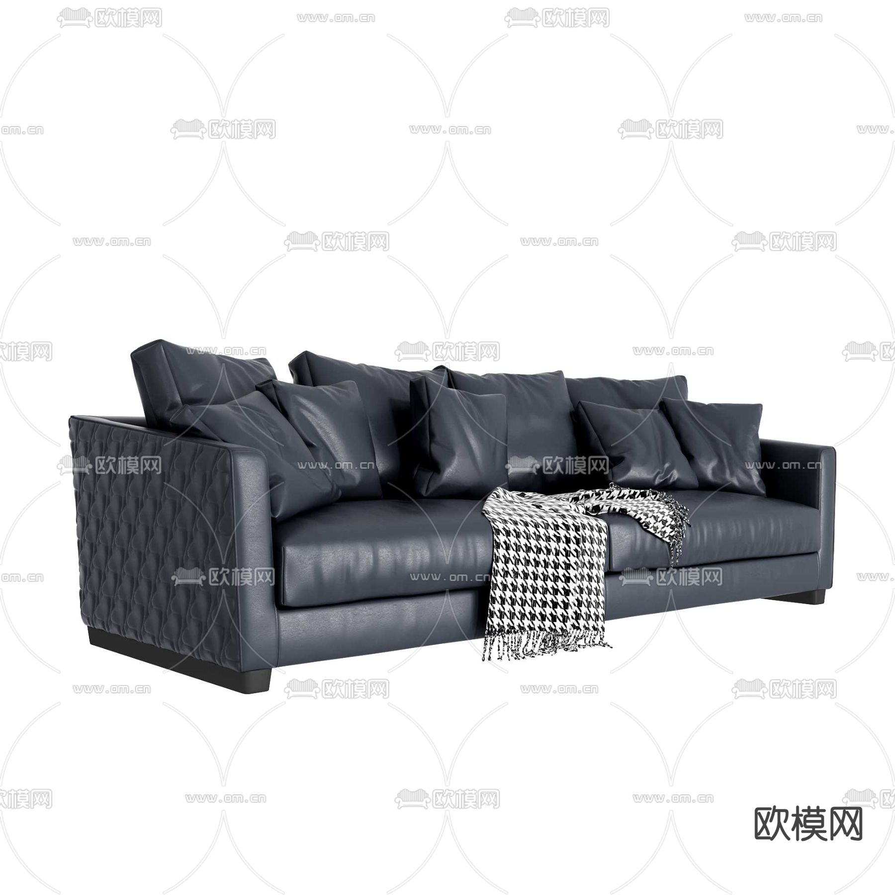 双人沙发免费3d模型下载