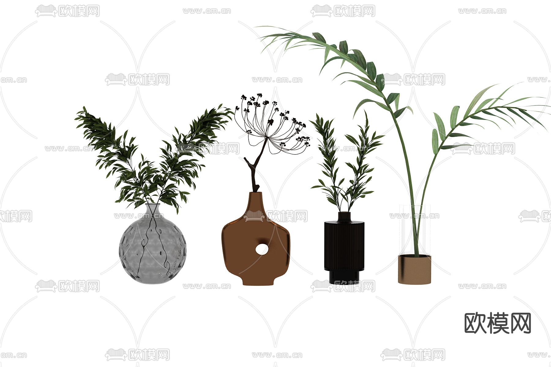 水生植物 水培绿植3d模型下载