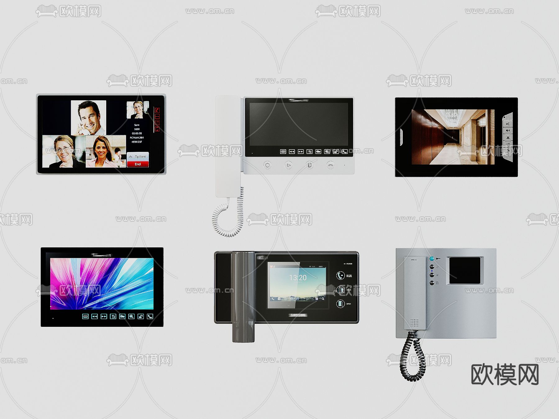 门禁 可视对讲机3d模型下载