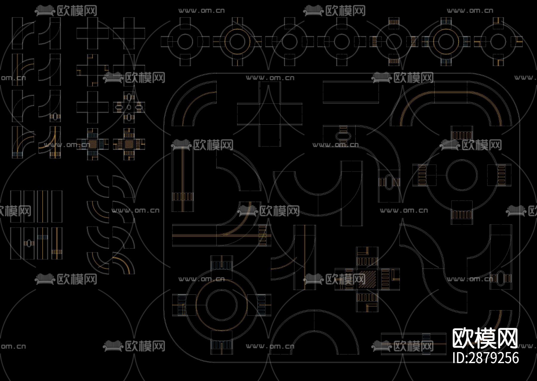 道路规划CAD图库下载（渲染图2）