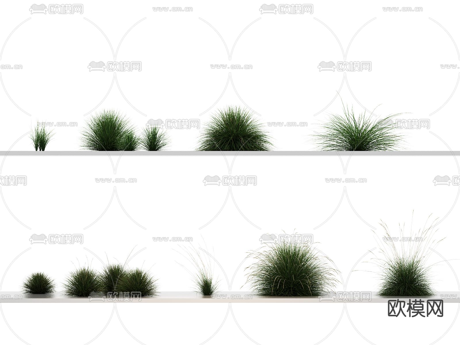 花草 杂草 野草 草堆3d模型下载