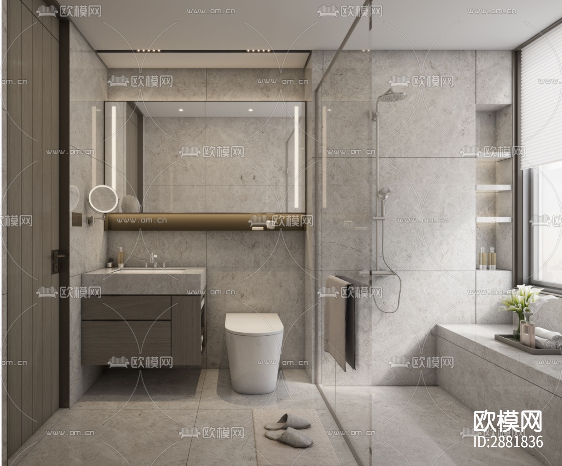 平层cad施工图下载（渲染图9）