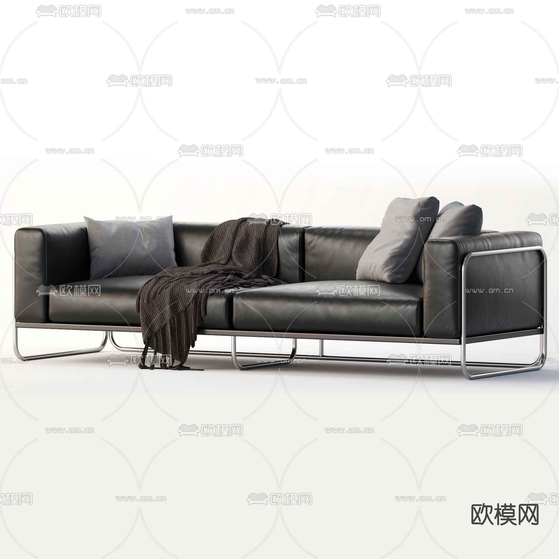 双人沙发免费3d模型下载