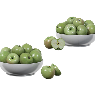  苹果 水果su模型 