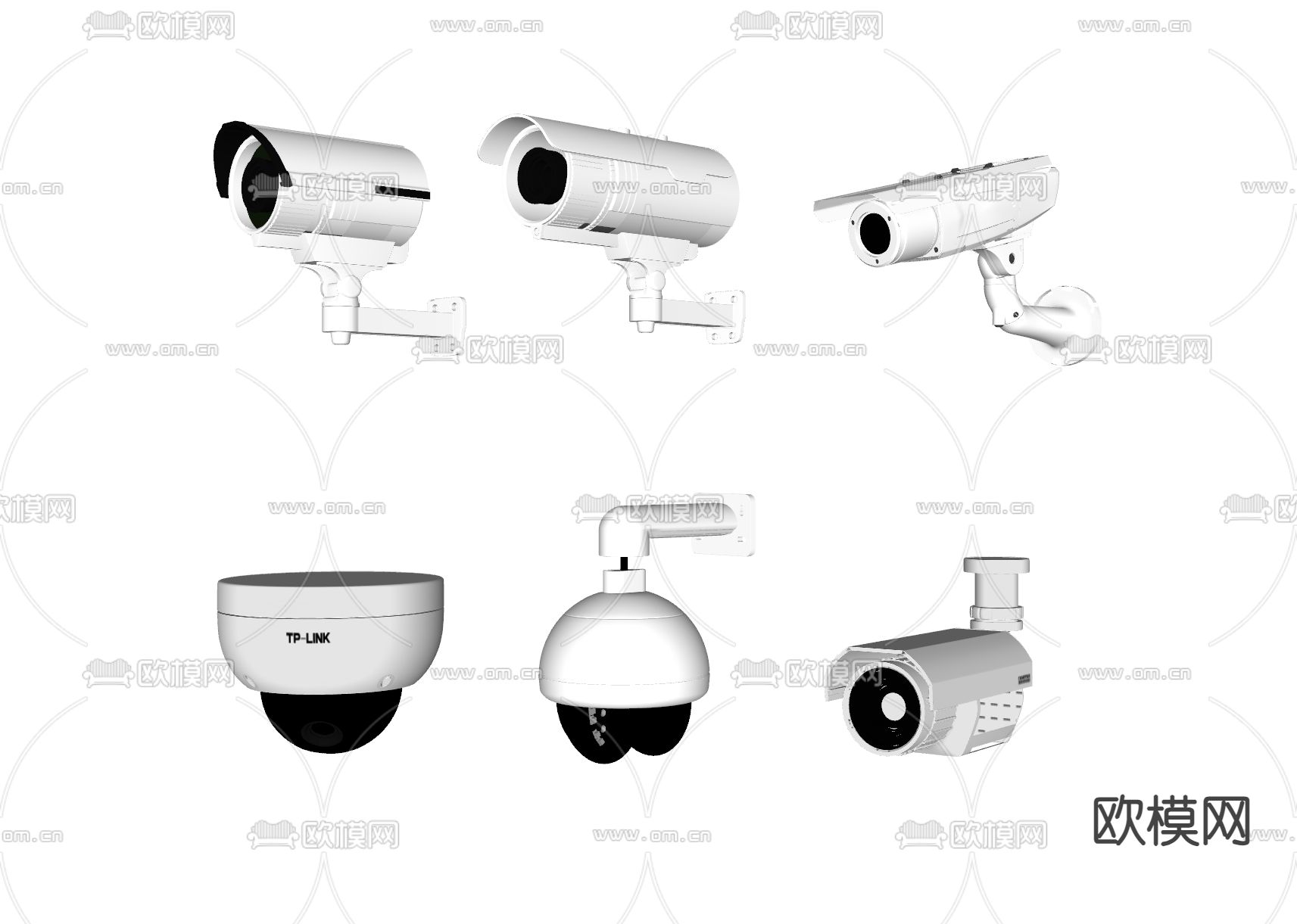 监控设备 云摄像头su模型下载（渲染图2）