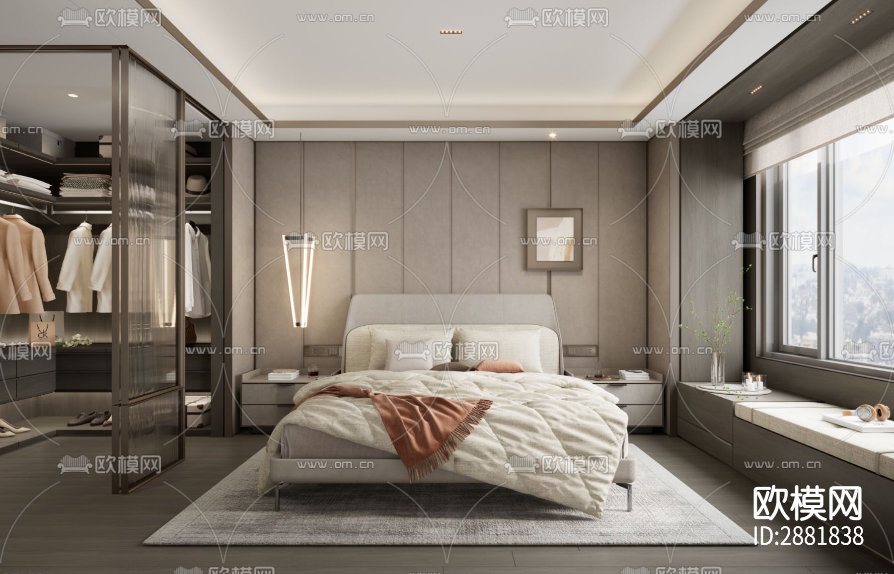 平层cad施工图下载（渲染图9）