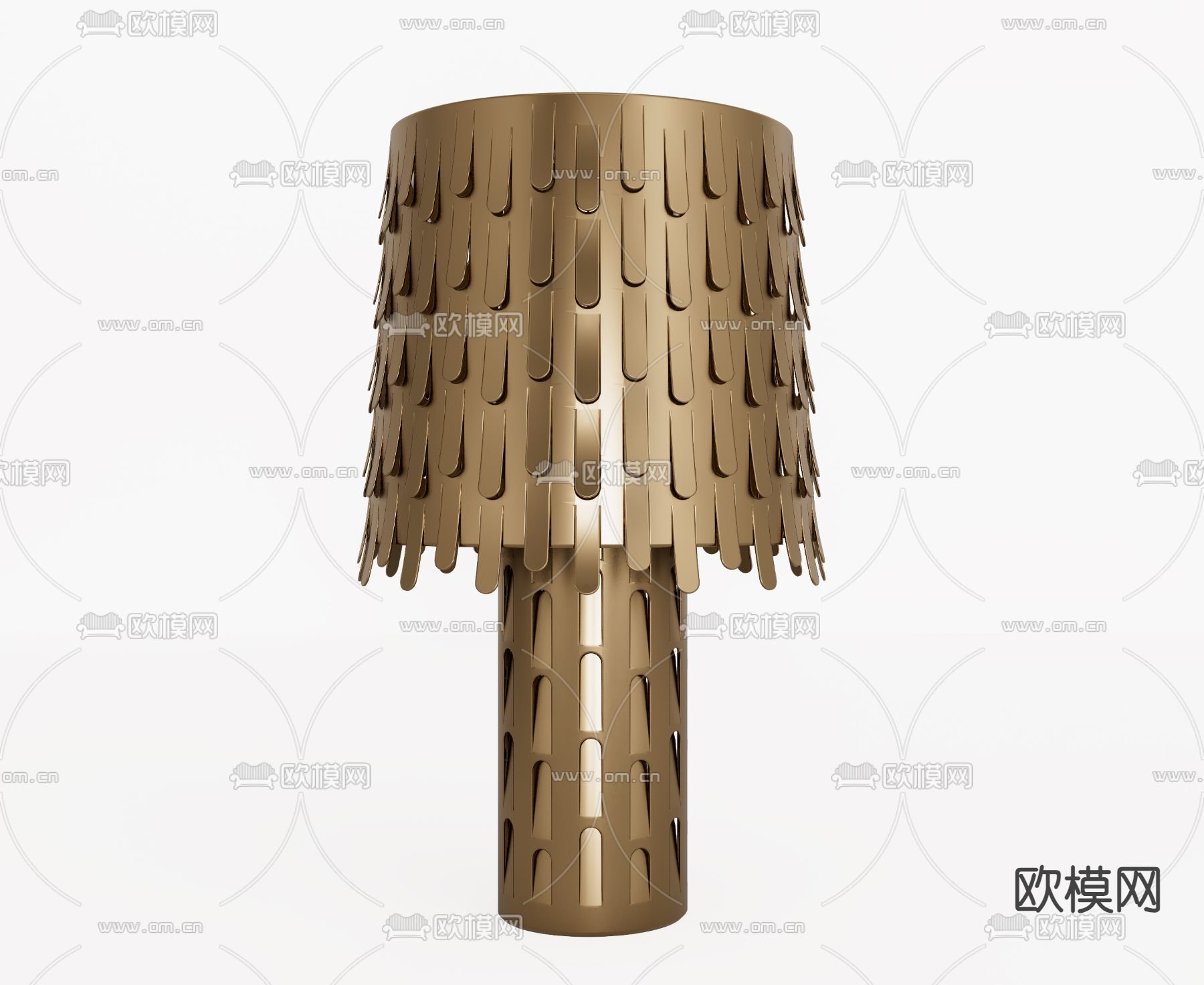现代台灯su模型下载（渲染图1）