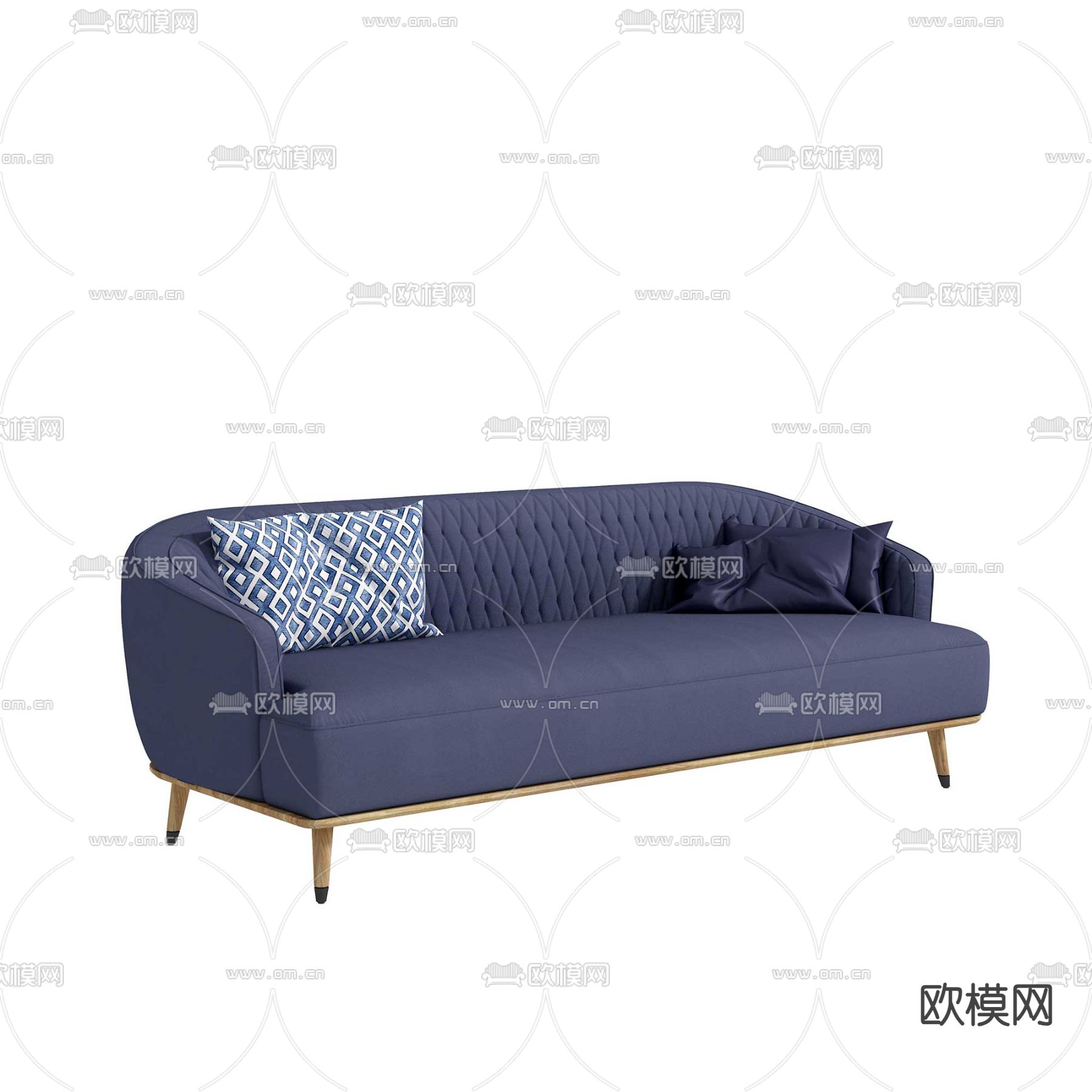 多人沙发免费3d模型下载