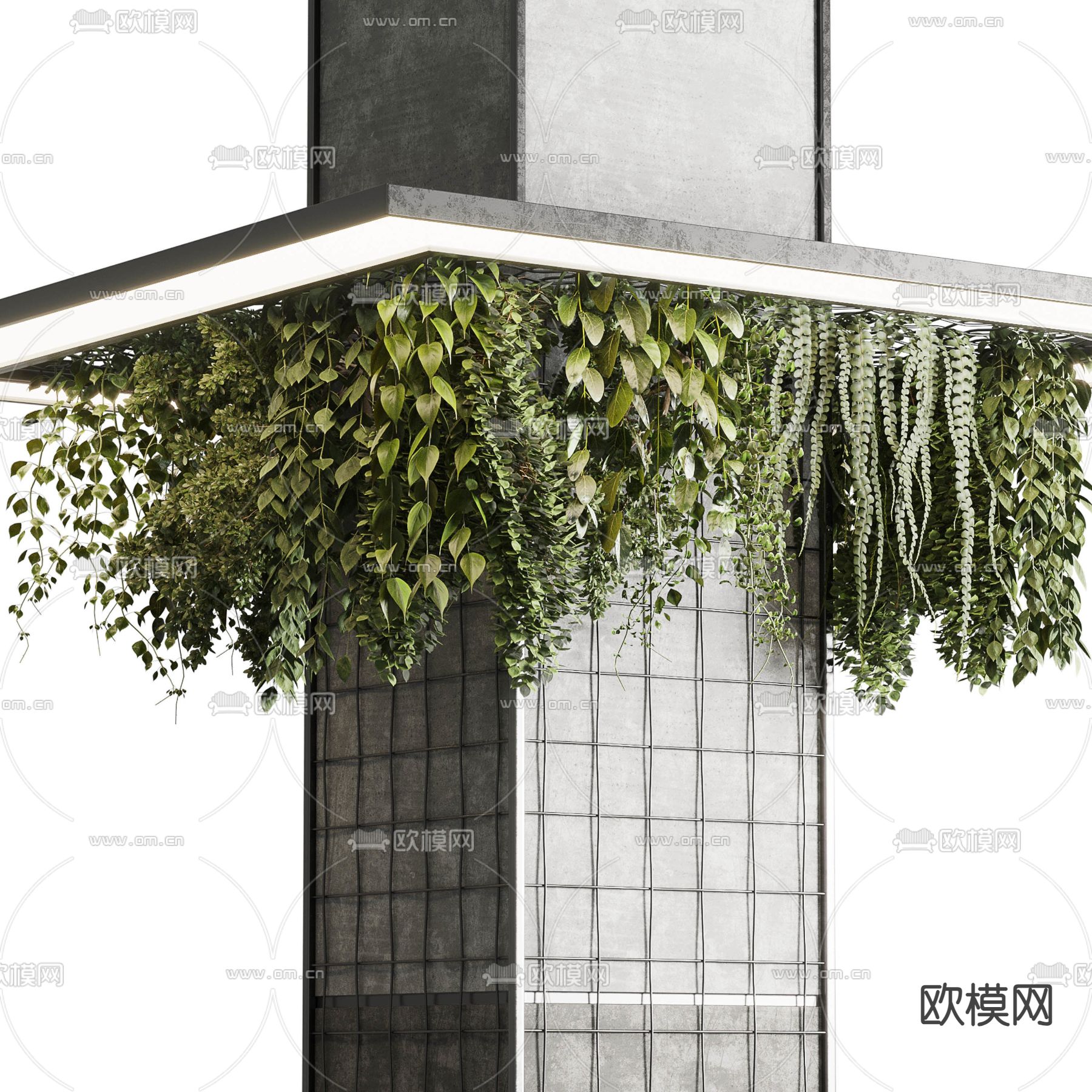 柱子 承重柱su模型下载（渲染图2）