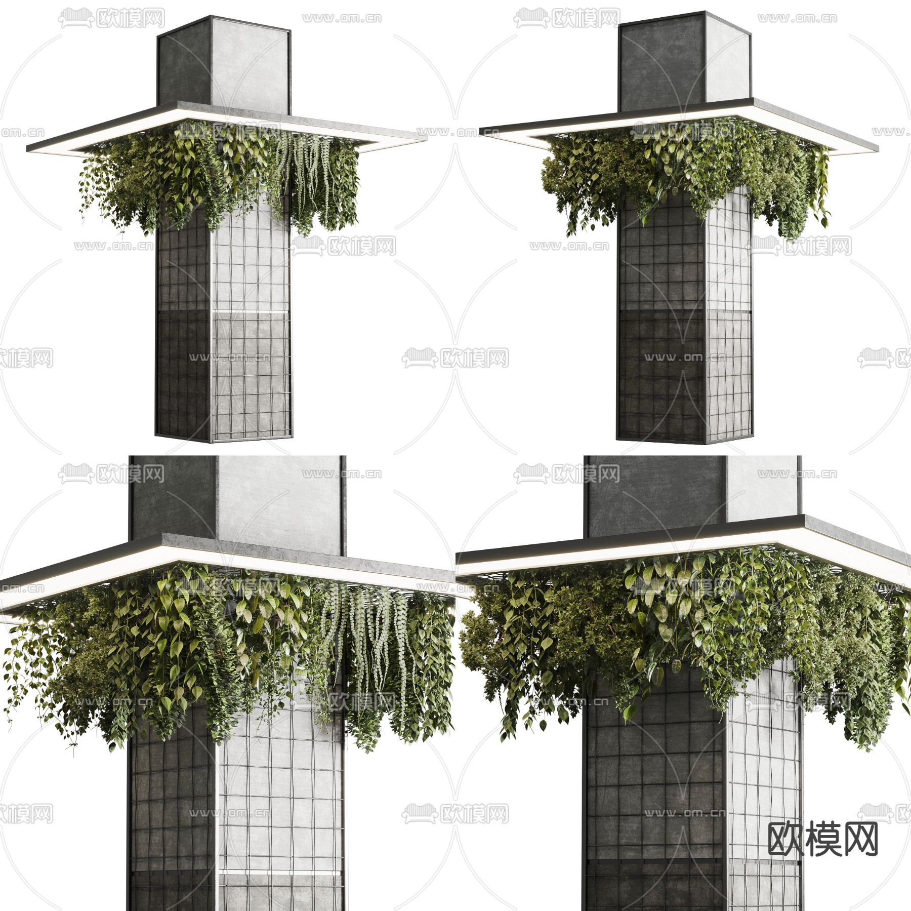 柱子 承重柱su模型下载（渲染图1）