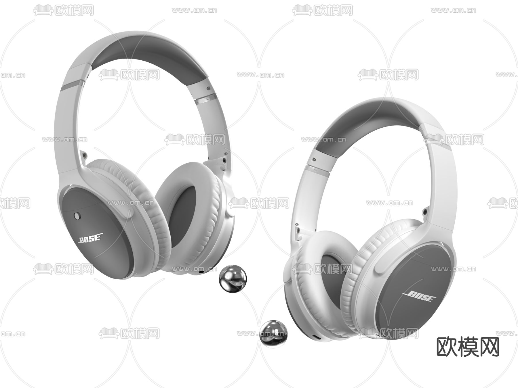 bose 蓝牙耳机3d模型下载