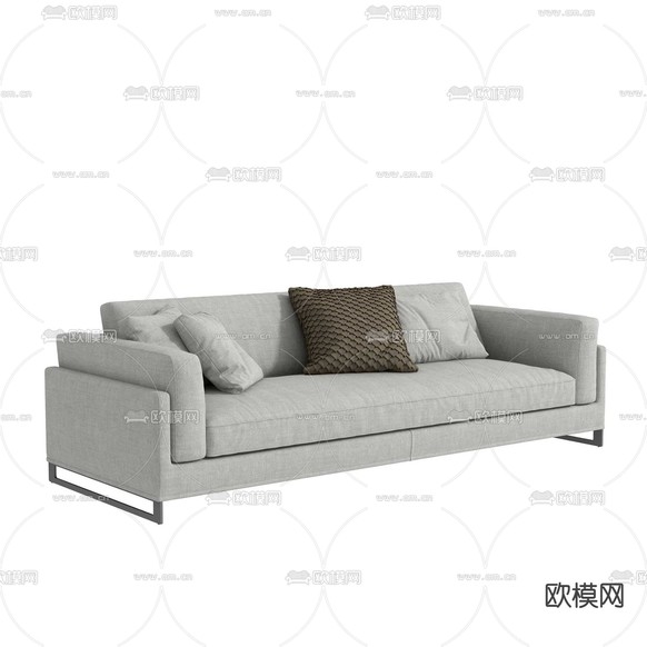 双人沙发免费3d模型下载