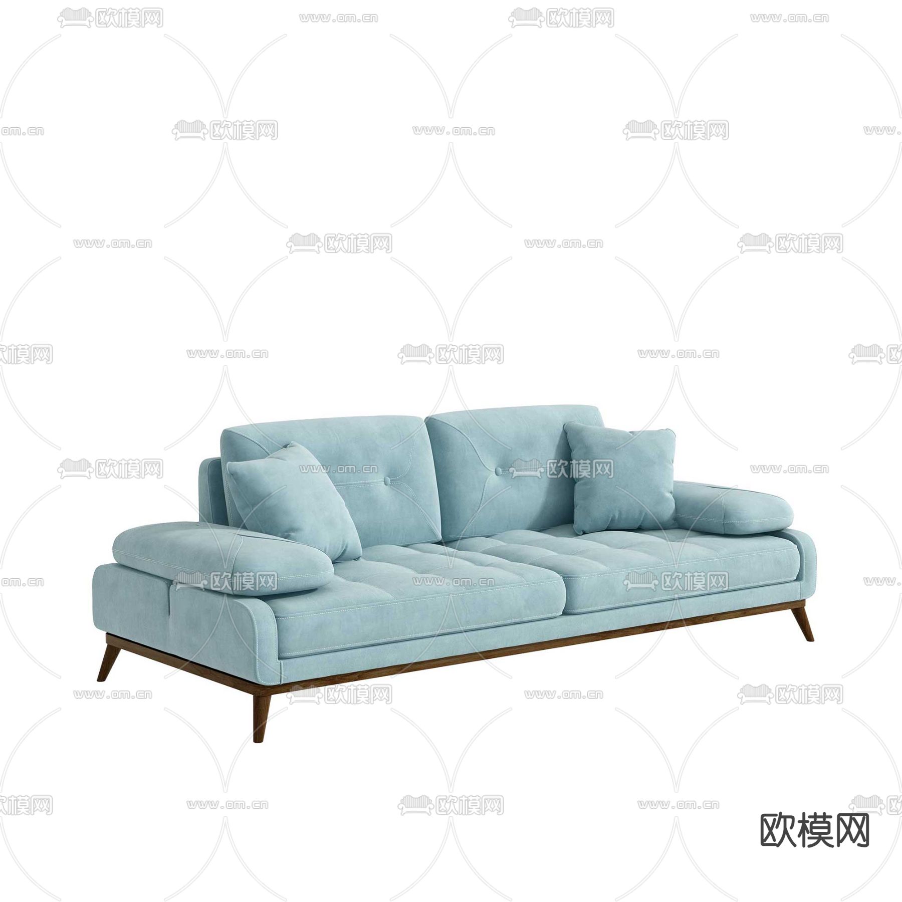 双人沙发免费3d模型下载