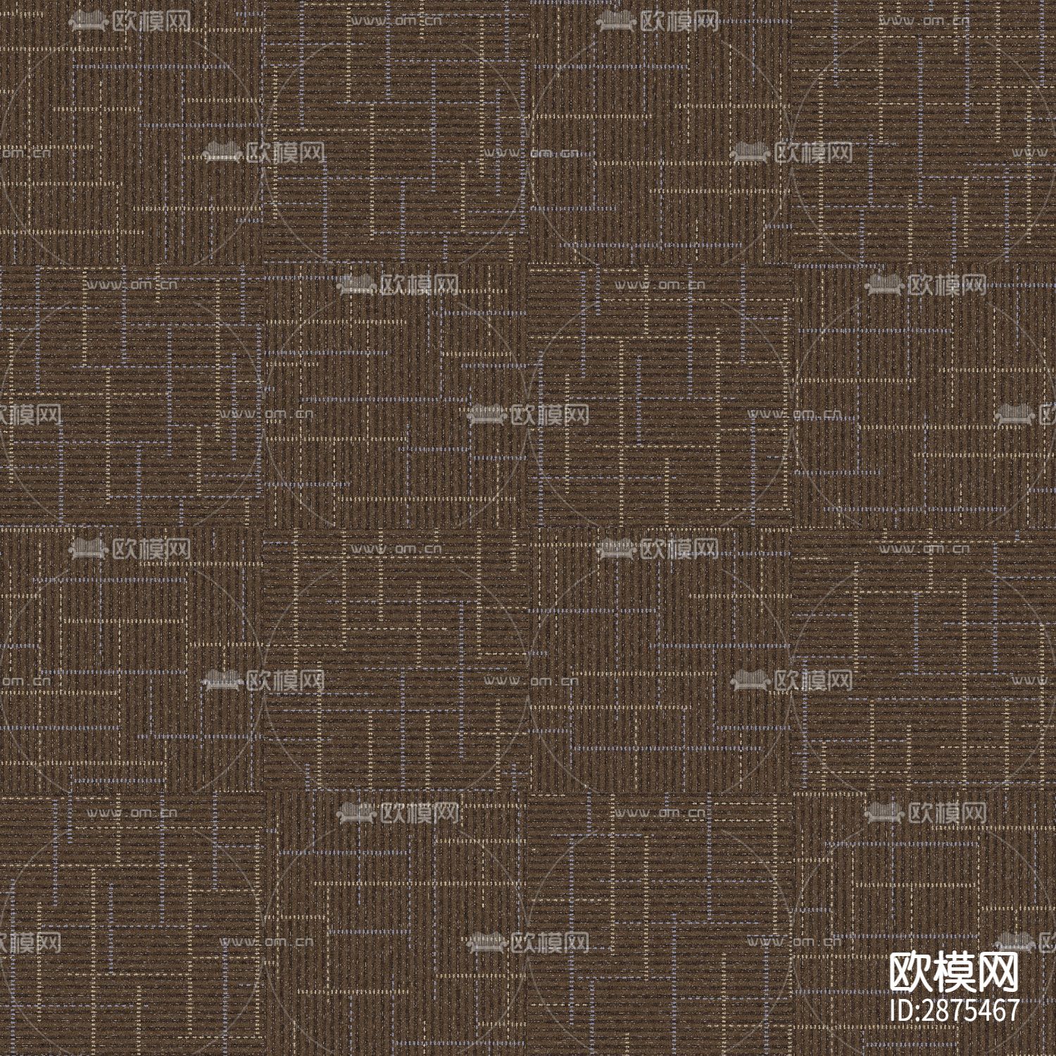 咖啡色条纹现代简约地毯下载