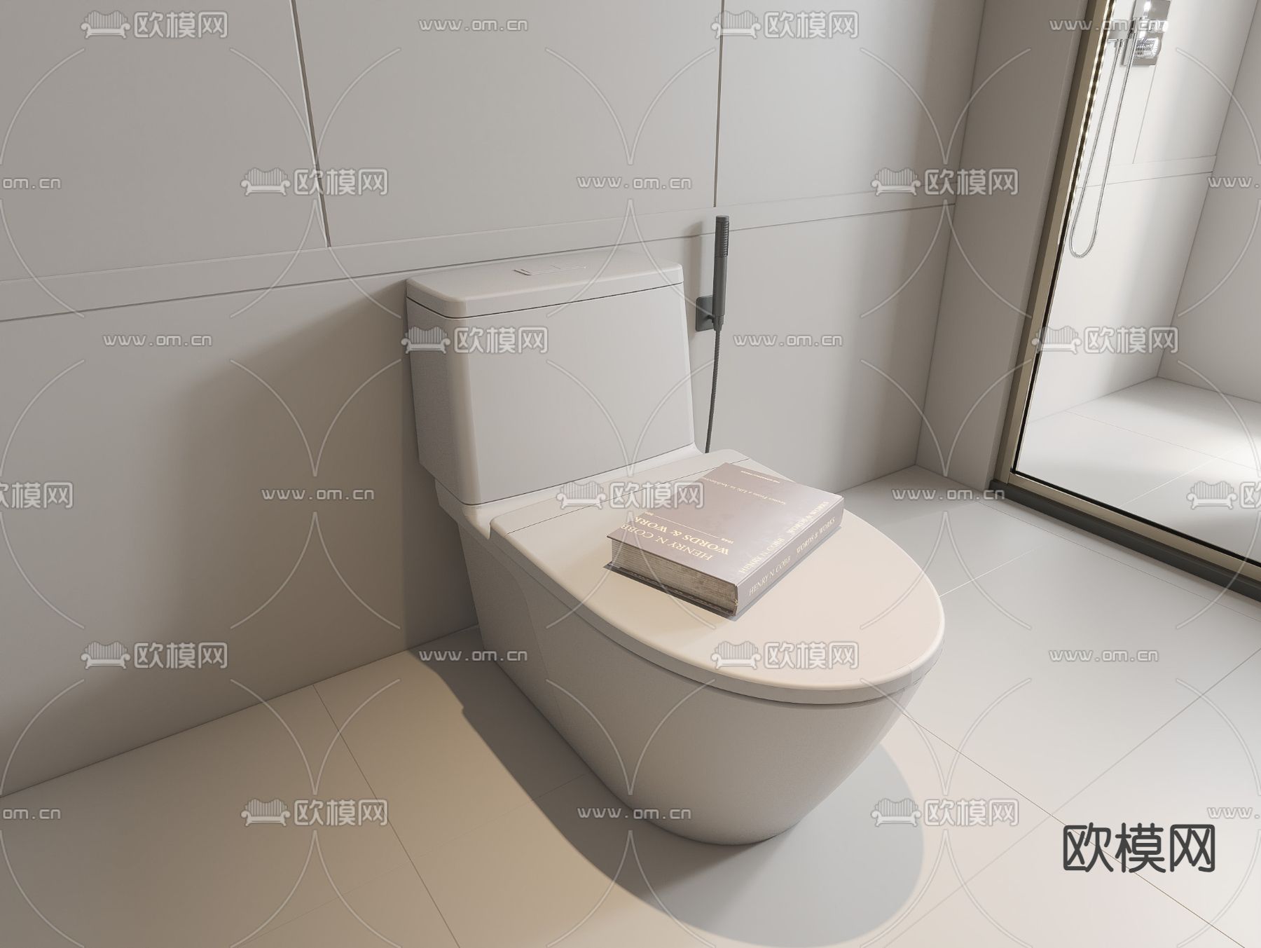 马桶 坐便器3d模型下载