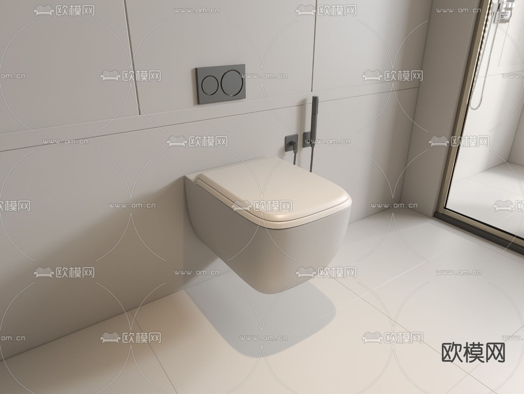 马桶 坐便器3d模型下载