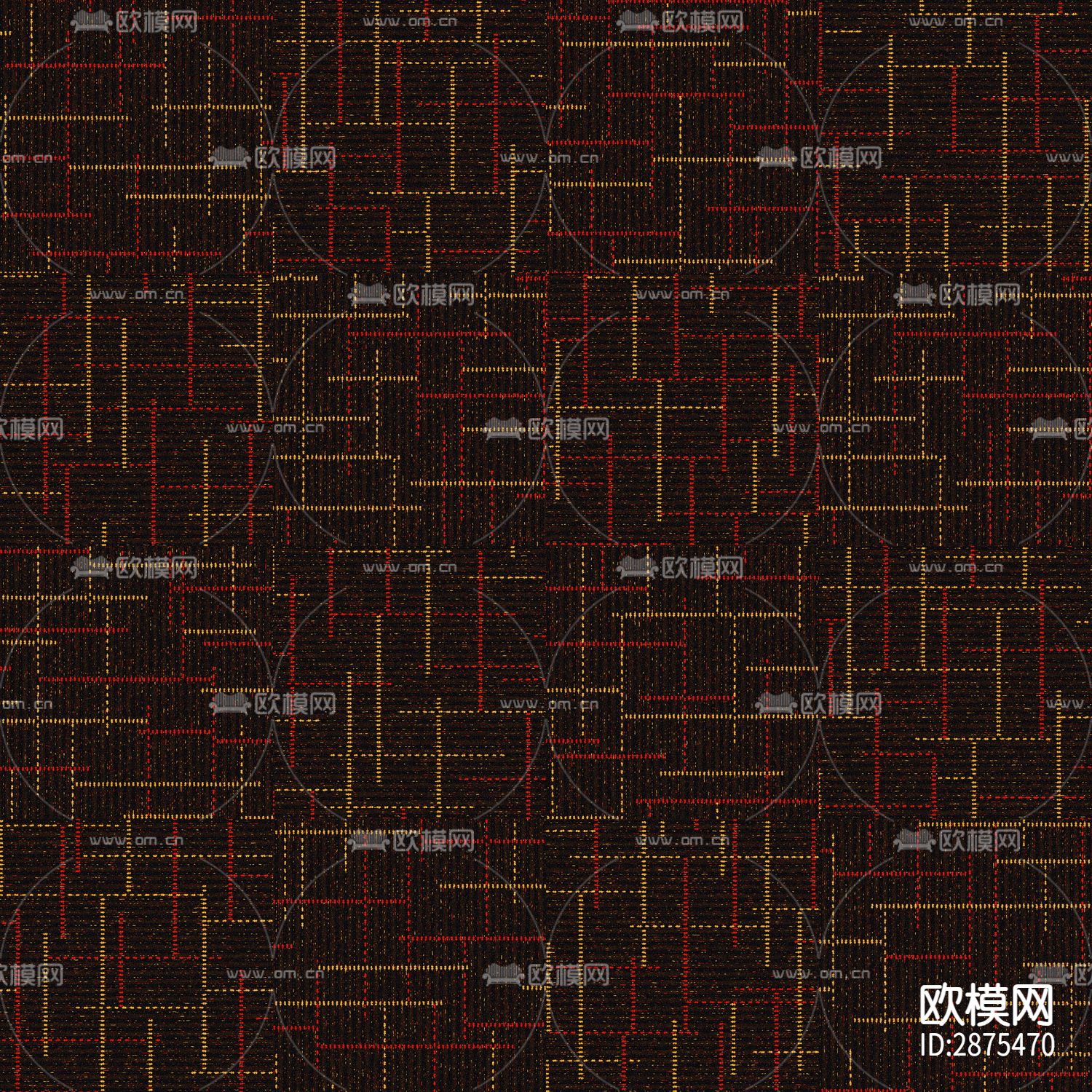 棕色条纹现代简约地毯下载