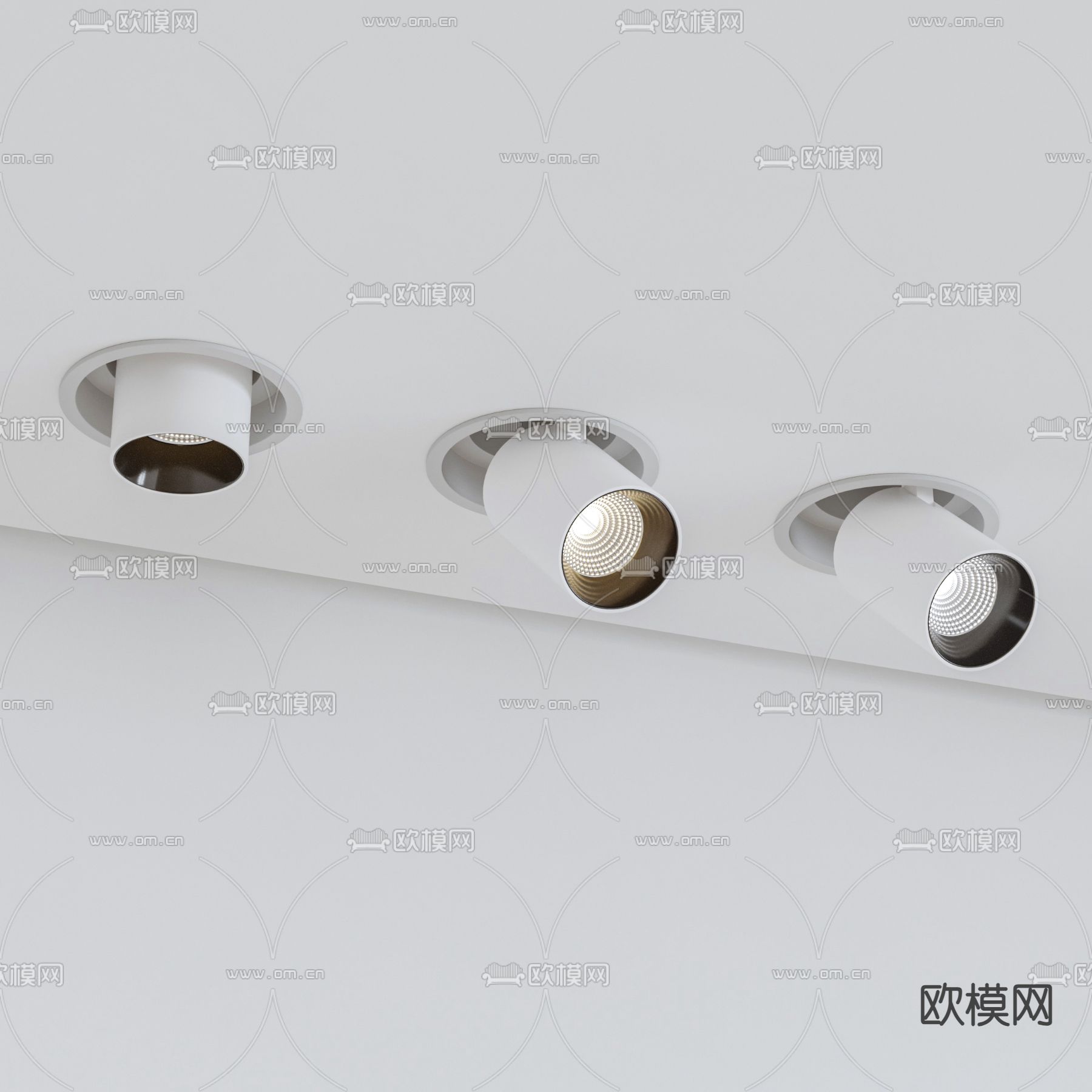 Moooi 筒灯 射灯 明装筒灯3d模型下载