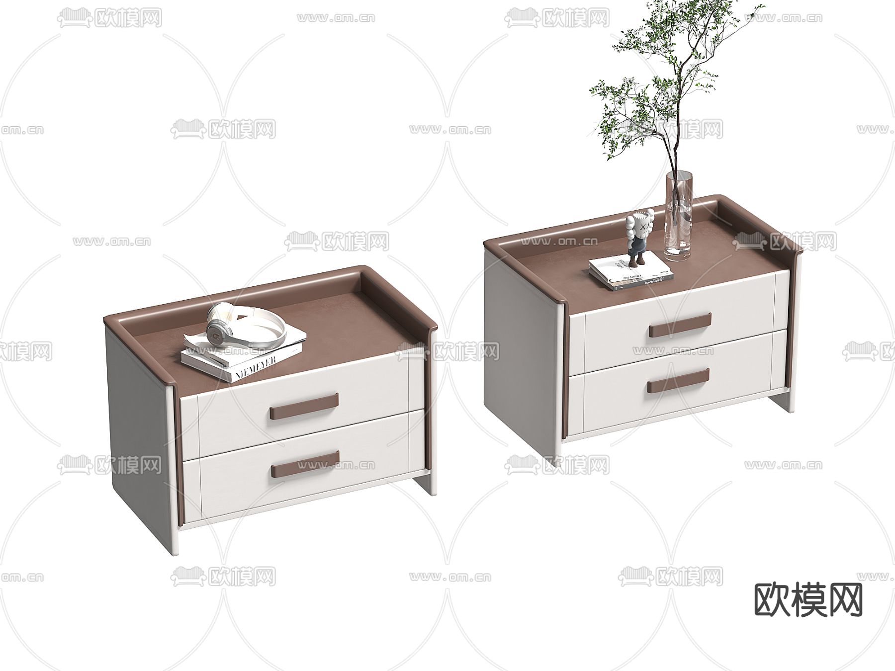 床头柜3d模型下载