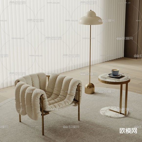 现代沙发椅 休闲椅3d模型下载