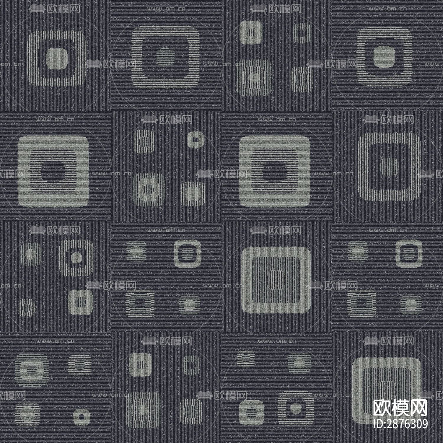 现代办公几何图案地毯下载