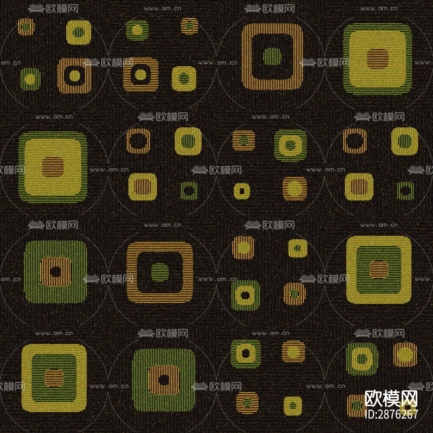 现代几何图案 牛油果色地毯下载