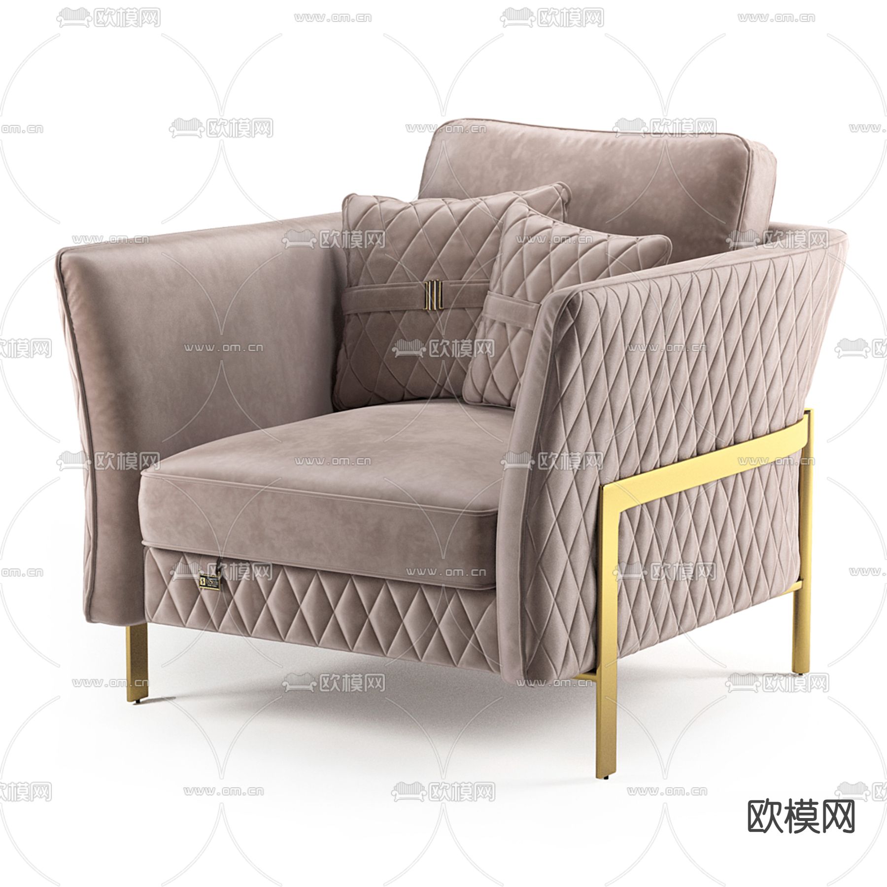 Poliform 单人沙发3d模型下载（渲染图1）