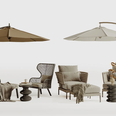  现代户外椅 休闲椅su模型 