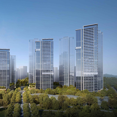  现代住宅鸟瞰su模型 