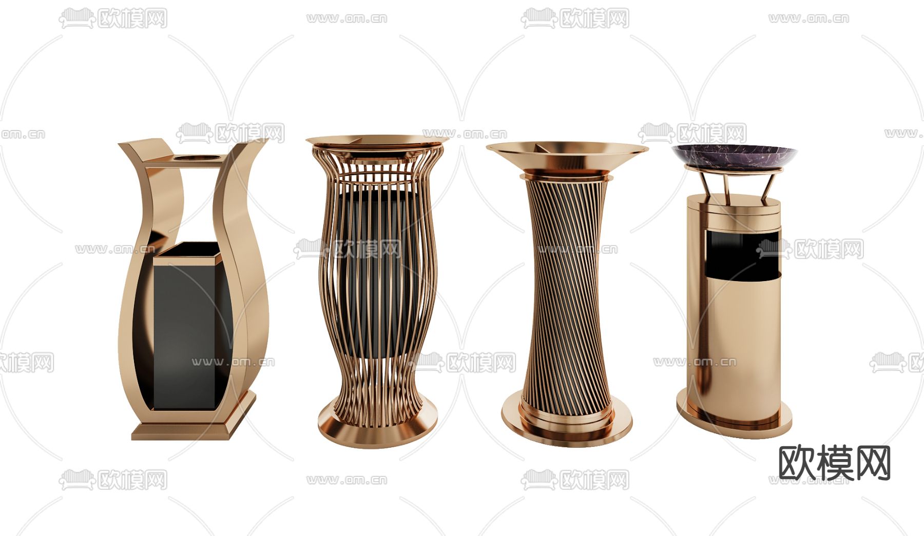 垃圾桶 垃圾箱3d模型下载