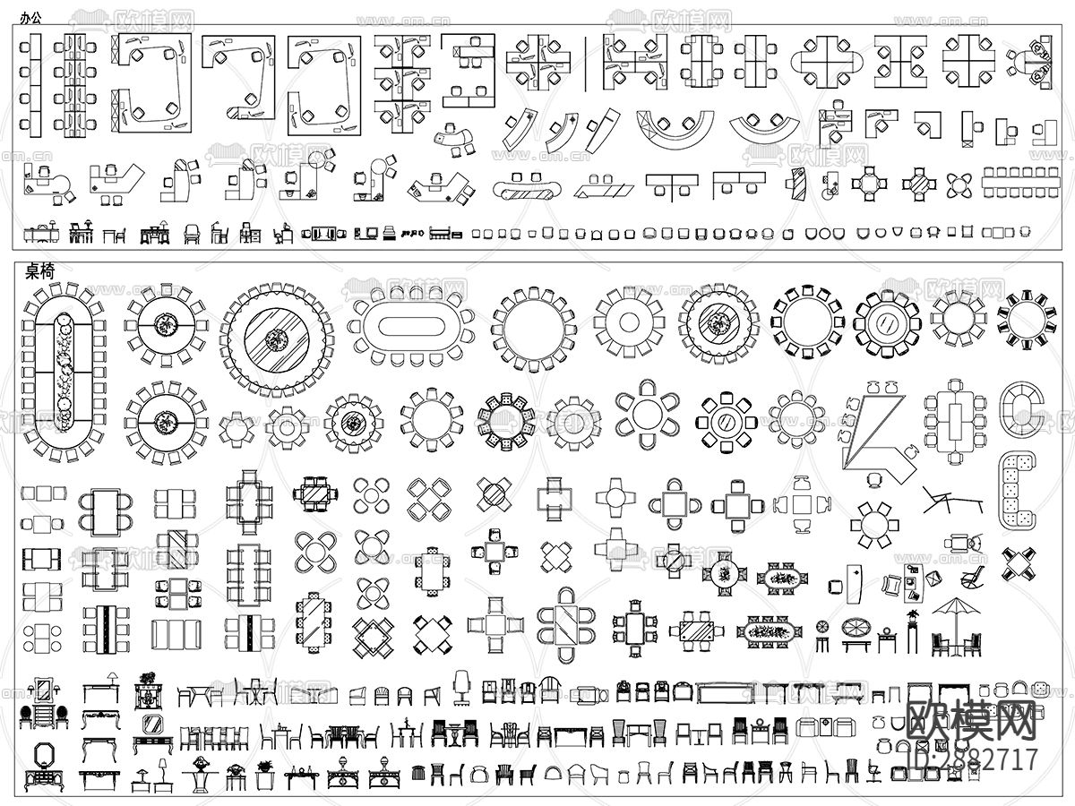 室内设计家装工装cad图库下载（渲染图1）