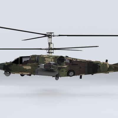  卡52武装直升机su模型 